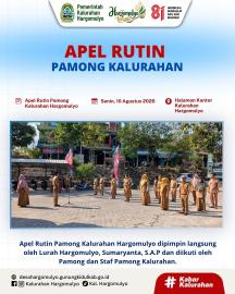 APEL RUTIN PAMONG KALURAHAN HARGOMULYO